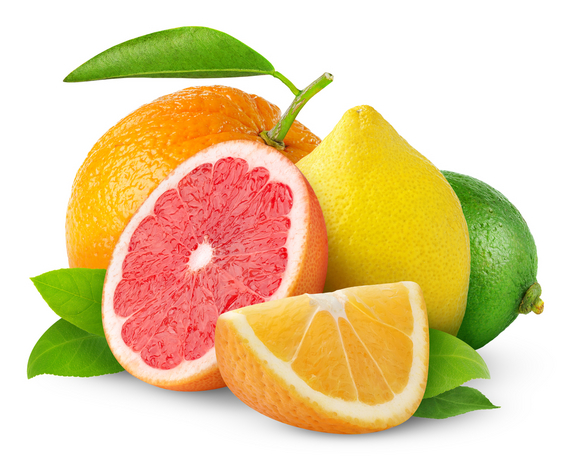 citrus fruits containing Vitamin C